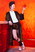 Ronnie Leopard Velvet Robe